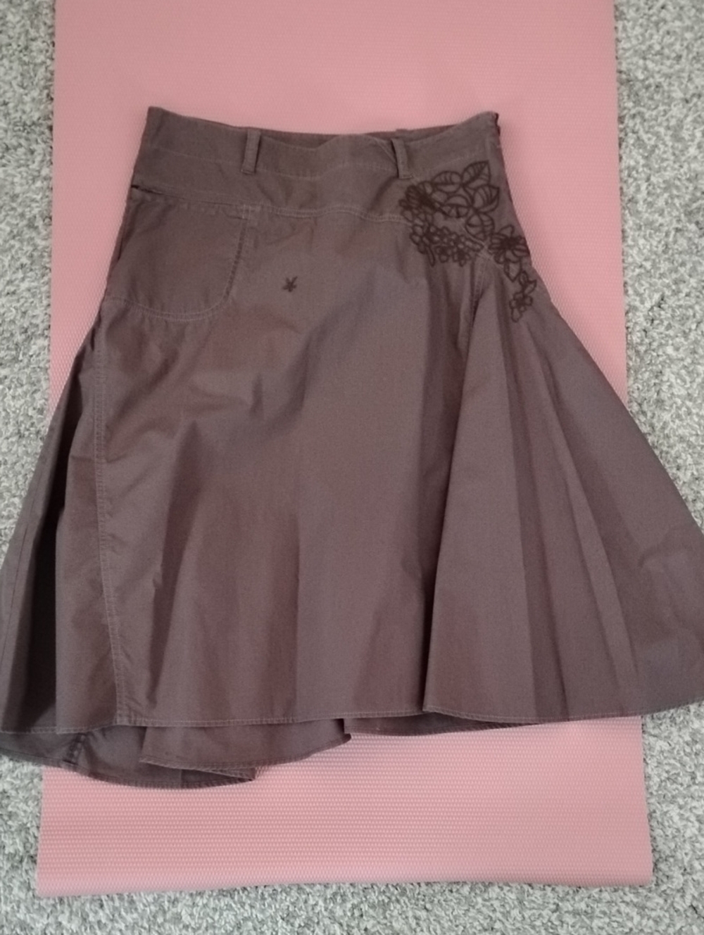 Athleta Fit And Flare Cotton Skirt